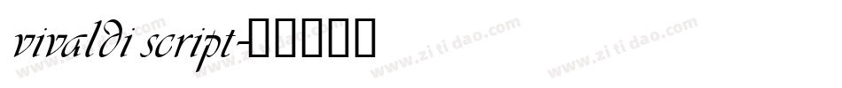 vivaldi script字体转换